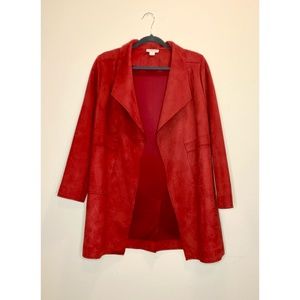 NWOT Faux Suede Modern Jacket
